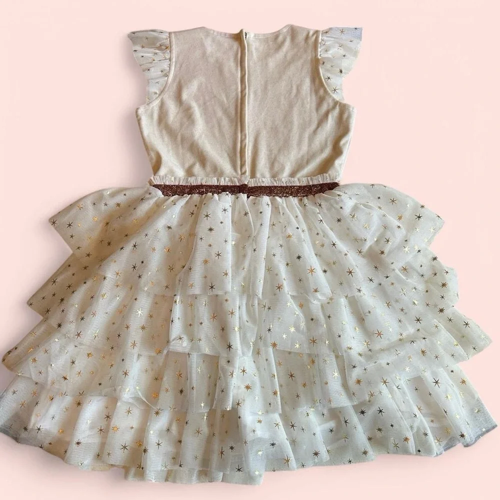 Golden Twinkle Party Dress – Size 14 (American Girl)